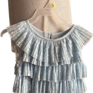 Dress, kids, size 5T, baby blue, lined